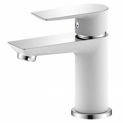 

Смеситель для умывальника Zenta Бланко Z2506W хром/белый