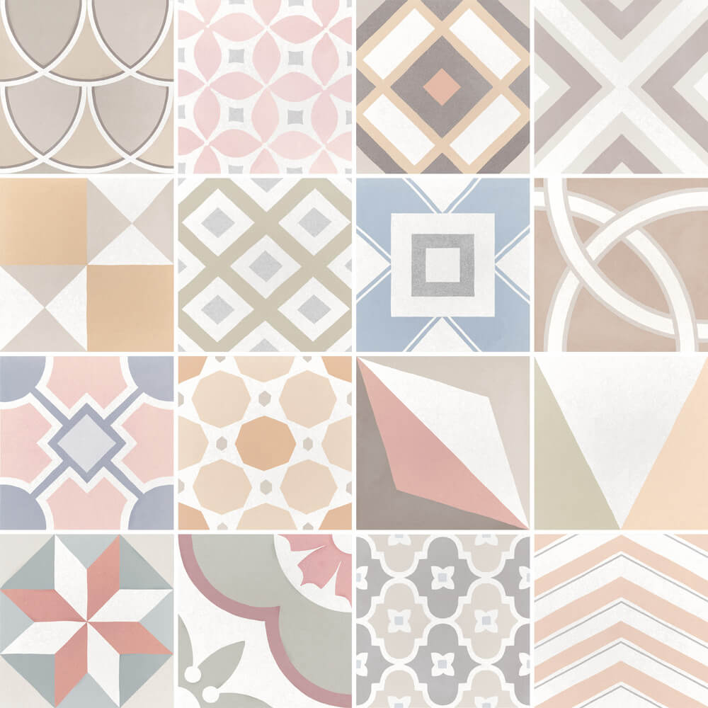 

Плитка керамогранитная Equipe Caprice Deco Patchwork Pastel 20х20