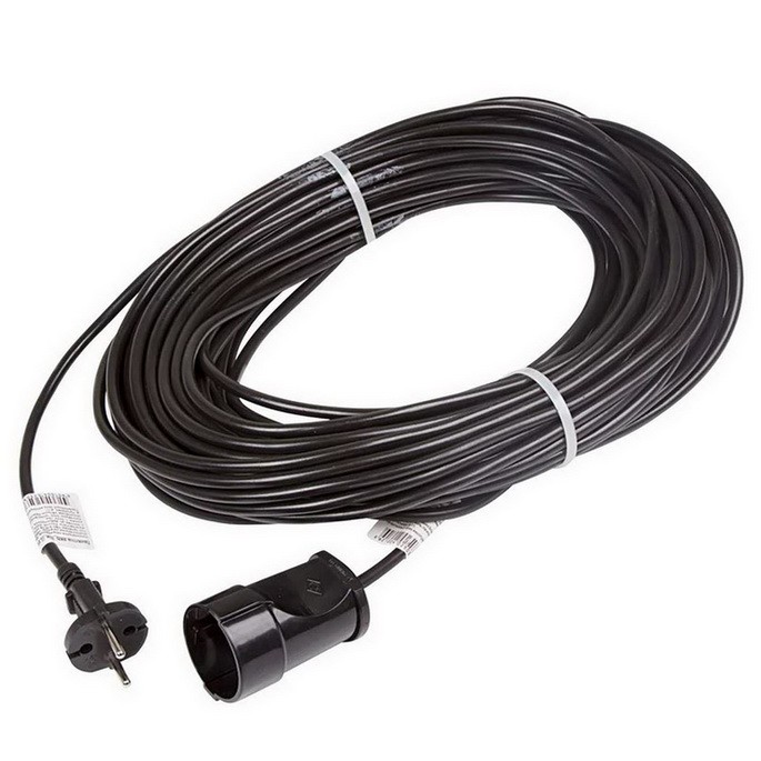 

Удлинитель-шнур Rexant 11-4230 ПВС 1 розетка без заземления 2х0.75 1300 Вт 30 м, Черный