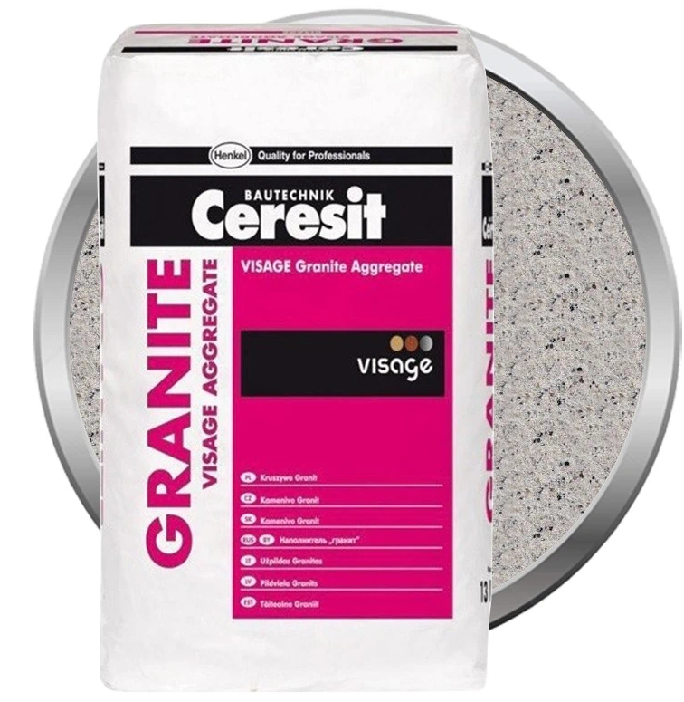 Ceresit CT 710 Visage Granite Aggregate Jamaica Brown, 13 кг, Наполнитель для декоративной штукатурки