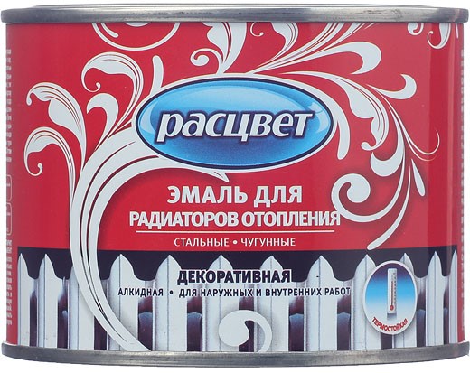 

Расцвет Empils 0.5 кг, Эмаль алкидная термостойкая Для радиаторов (белая), Белый