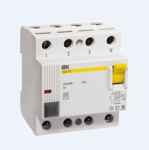 Купить Автоматический выключатель дифференциального тока IEK ВД1-63 4P 16А 30мА