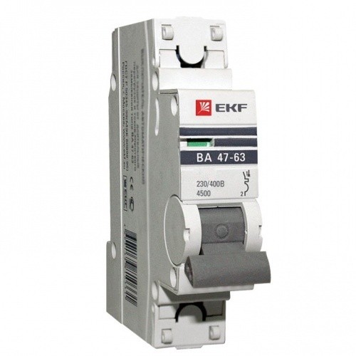 Купить Автоматический выключатель EKF Proxima ВА 47-63 1P 4.5 кА 6А С