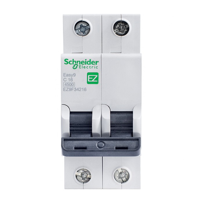 

Автоматический выключатель Schneider Electric EASY 9 2П C 16А 4.5кА