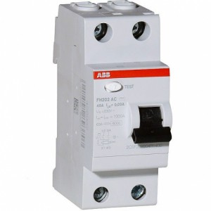 Купить Выключатель автоматический дифференциального тока УЗО ABB FH202 2CSF202004R1630 2п 63A 30mA тип AC