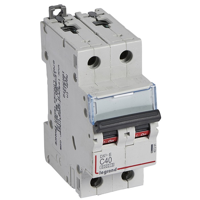 

Автоматический выключатель LeGrand Dх3-E 407281 2P C 40A 6кА
