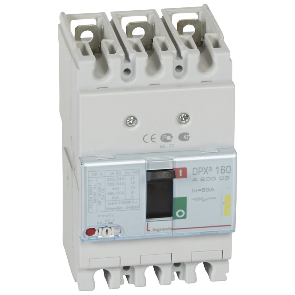 

Автоматический выключатель LeGrand DPх3 160 420003 3P 63A 16 кА