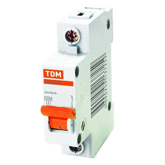 Купить Автоматический выключатель TDM ВА47-63 SQ0218-0005 С 1P 25 A