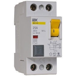 Купить Автоматический выключатель дифференциального тока IEK ВД1-63 2Р 25 А 30 мА MDV10-2-025-030
