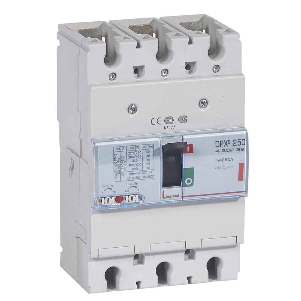 

Автоматический выключатель LeGrand DPх3 250 420239 3P 250A 36 кА