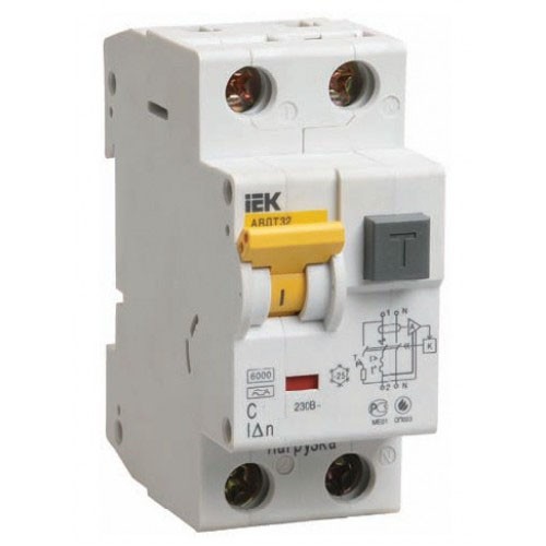 Купить Автоматический выключатель дифференциального тока IEK АВДТ 32 С20 30мА