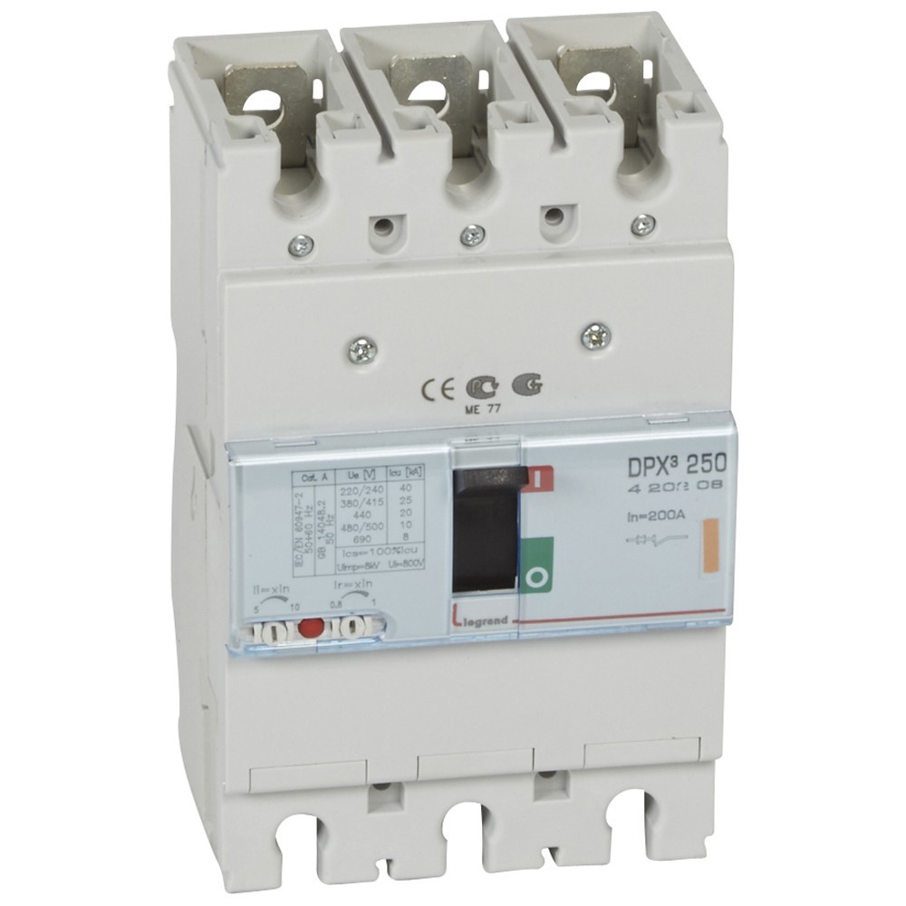 

Автоматический выключатель LeGrand DPх3 250 420208 3P 200A 25 кА