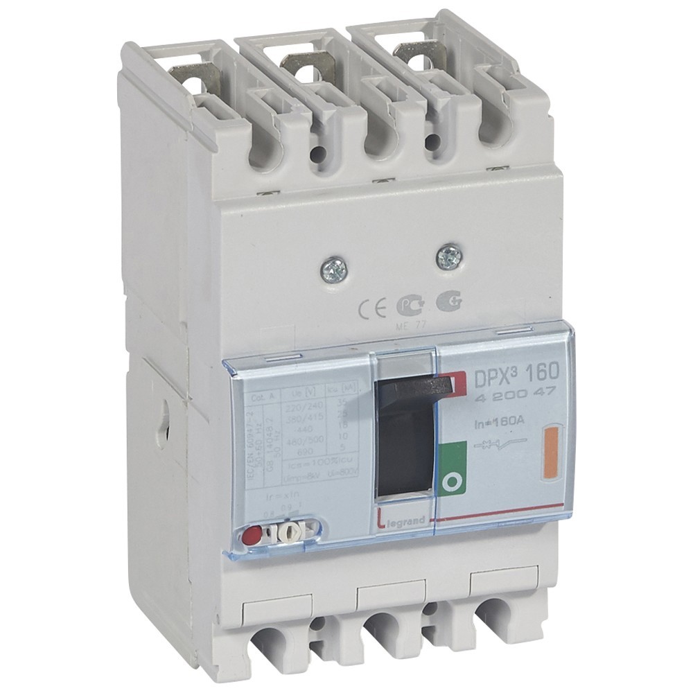 

Автоматический выключатель LeGrand DPх3 160 420047 3P 160A 25 кА
