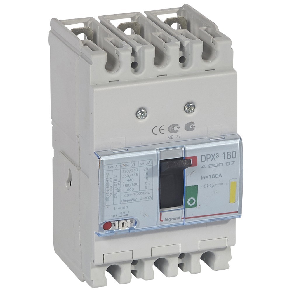 

Автоматический выключатель LeGrand DPх3 160 420007 3P 160A 16 кА