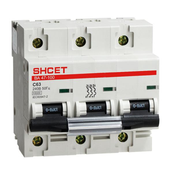 

Автоматический выключатель IEK ВА47-100 3Р 40А C