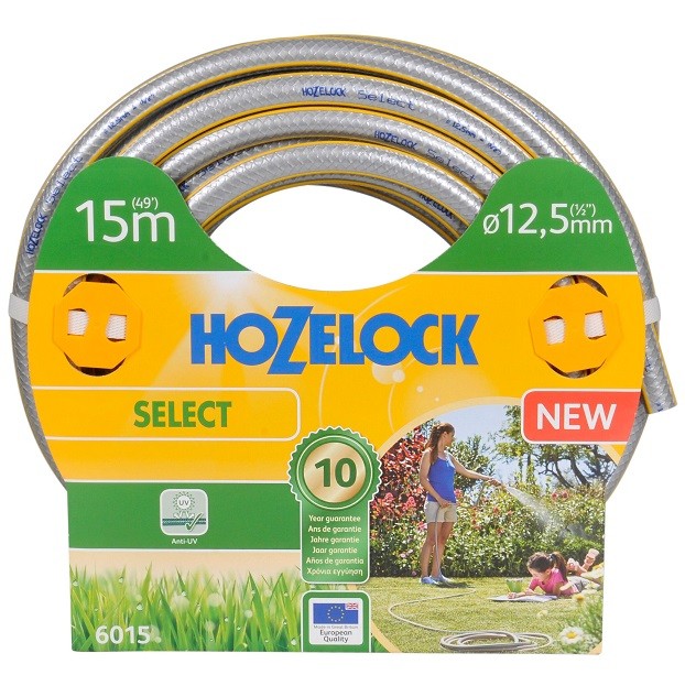 

Шланг Hozelock Select 6015 12.5 мм 15 м, Серый