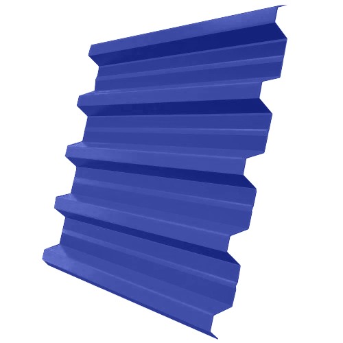 

Профнастил Н60 Железный Форт Satin 0.5 мм RAL 5002 ультрамариново-синий