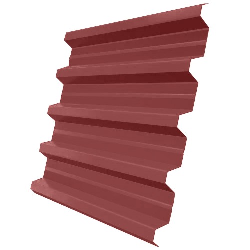 

Профнастил Н60 Железный Форт Satin 0.5 мм RAL 3009 оксид красный