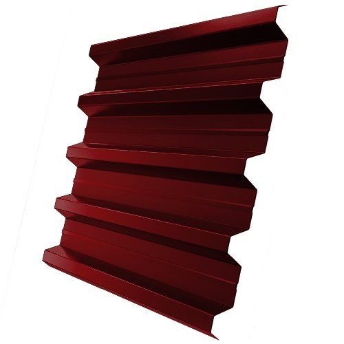 

Профнастил Н60 Железный Форт Satin 0.5 мм RAL 3011 коричнево-красный