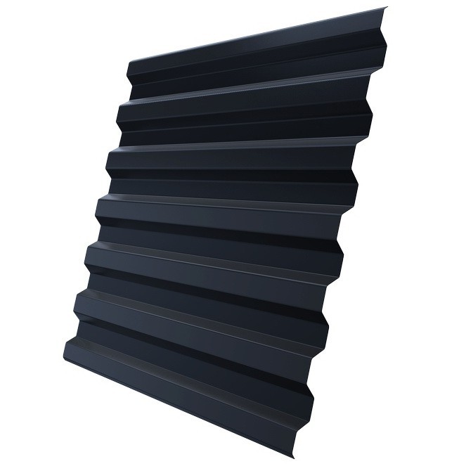 

Профнастил С21 Железный Форт Satin 0.5 мм RAL 7024 графитовый серый