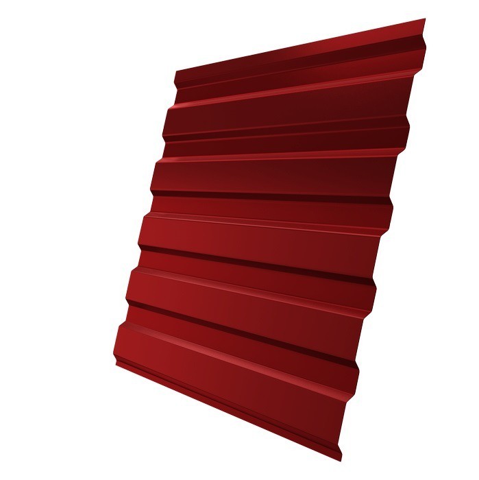

Профнастил С20 Железный Форт Satin 0.5 мм RAL 3003 рубиново-красный