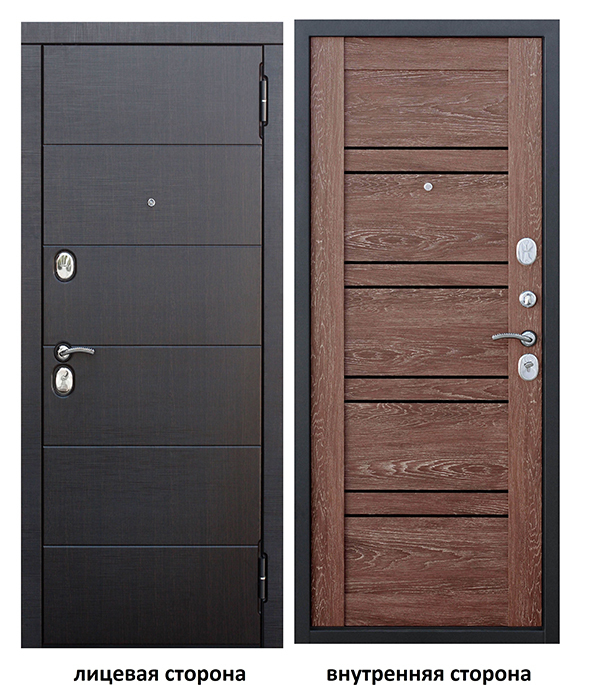 

Дверь входная Чикаго Царга правая черный муар - дуб шале корица со стеклом 960х2050 мм