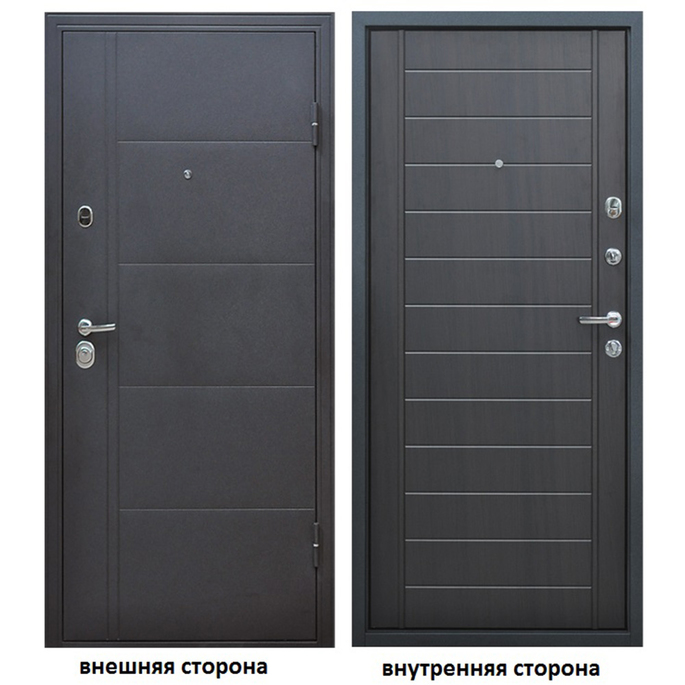

Дверь входная Форпост Эверест правая серый графит - венге 960х2050 мм