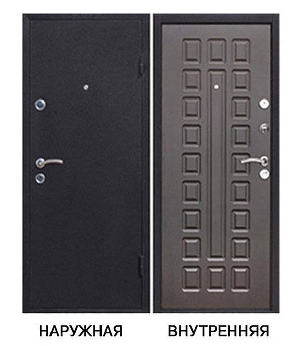 Купить Дверь входная Йошкар правая медный антик - венге серый 960х2050 мм