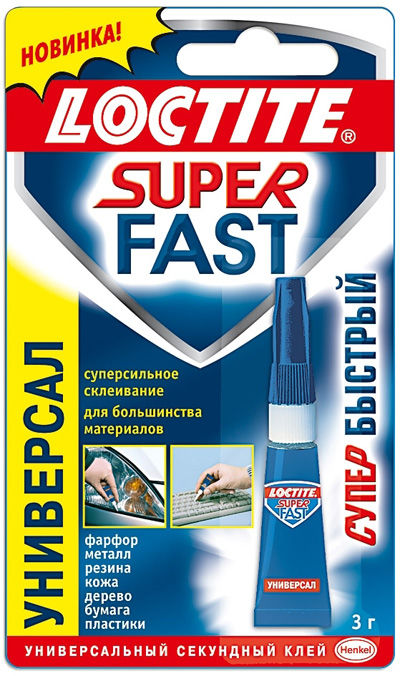 

Loctite Супер Фаст Универсал, 3 г, Бытовой клей