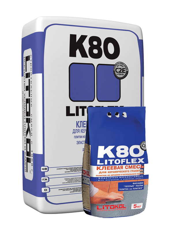 Litokol Litoflex K80, 5 кг, Клей для плитки