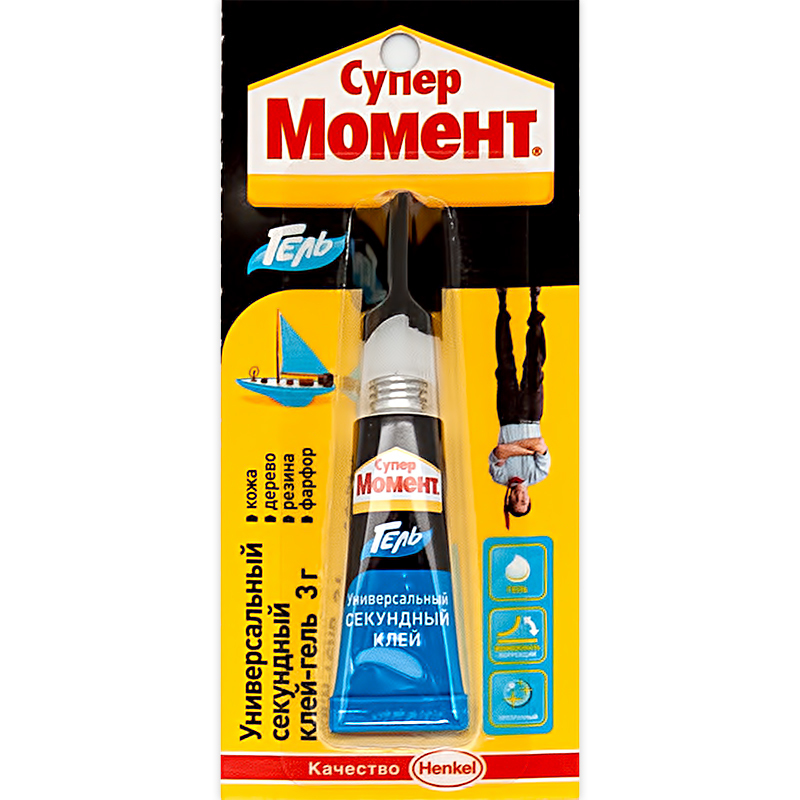 

Супер Момент Гель Запайка, 3 г, Бытовой клей