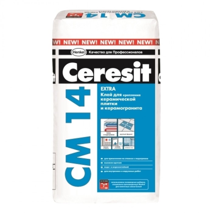 

Ceresit CM 14 Extra, 5 кг, Клей для плитки