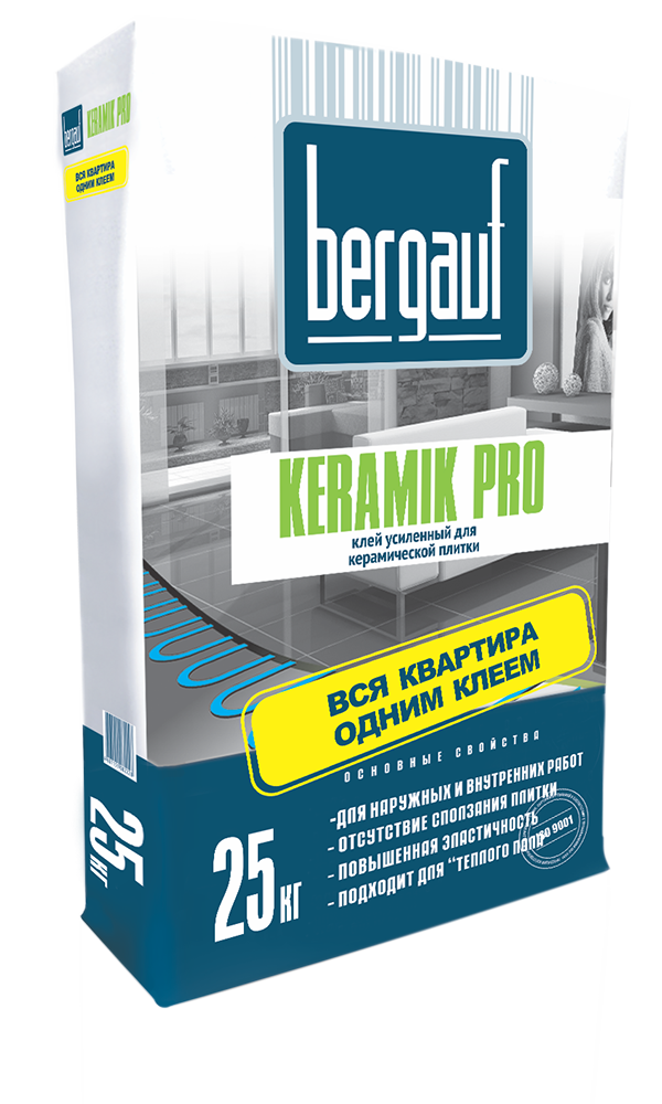 Bergauf Keramik Pro, 25 кг, Клей для плитки
