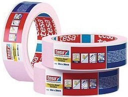Купить Лента малярная для деликатных поверхностей Tesa 30 мм розовая рулон 50 м