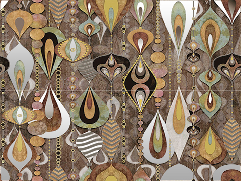 

Декор для плитки Cersanit Ingir IO2F452DT панно разноцветное 40х44 см, Разноцветный