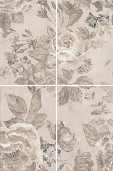 

Декор для плитки Kerama Marazzi Александрия 8271\4x\3F панно из 4х частей бежевое 40х60 см, Бежевый