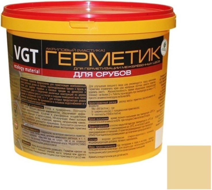 VGT, 15 кг, Герметик акриловый для срубов сосна