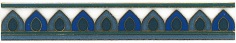 Бордюр Kerama Marazzi Девоншир STGA1905155 сине-зеленый 20х3.6 см