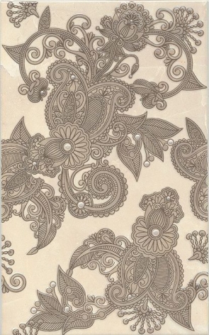 

Декор для плитки Kerama Marazzi Кашмир AR119\6200 коричневый 25х40 см