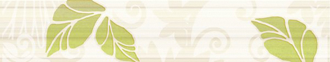 Бордюр Нефрит Кензо 76-03-85-075-0 бордюр зеленый 40х7.5 см