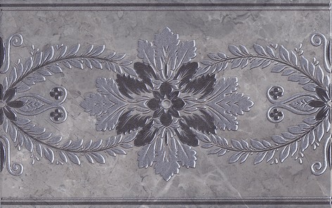 

Декор для плитки Kerama Marazzi Мармион MLD\D04\6242 серый 25х40 см