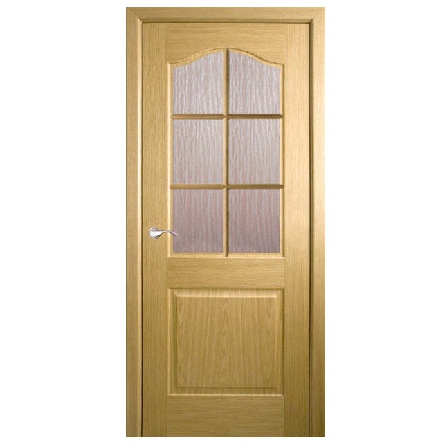 Дверь межкомнатная Belwooddoors Капричеза дуб стекло кора дуба с деревянной рамкой 2000х800 мм