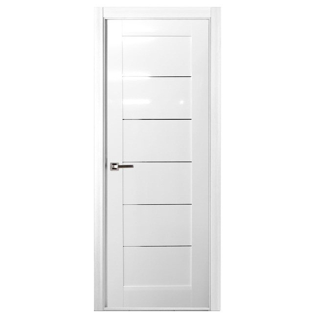 

Дверь межкомнатная Belwooddoors Мирелла белый глянец глухое 2000х900 мм