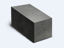 Полнотелый фундаментный стеновой бетонный блок ТИТАН 190х188 х390 мм