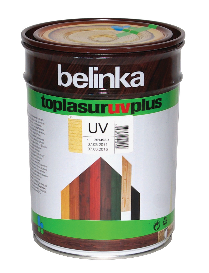 

Belinka Toplasur UV Plus, 10 л, Пропитка деревозащитная, Прозрачный