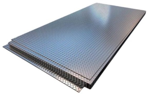 

3000х1500 мм, 4 мм, Лист стальной горячекатаный рифленый чечевица