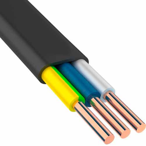 

ВВГпнг(А)-LS 3х2.5 мм2, Кабель силовой медный плоский (ГОСТ)