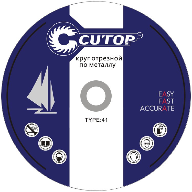 

Круг отрезной по металлу Cutop 12516 Т41-125х1.6х22.2