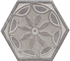 

Декор для плитки Kerama Marazzi Тюрен HGD\A297\SG1010 вставка серая 10.4х12 см, Серый