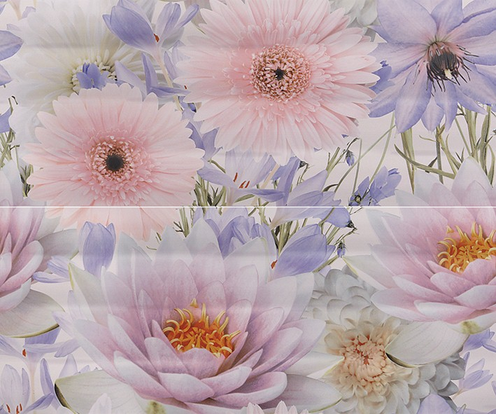 

Декор для плитки Gracia Ceramica Aquarelle Lilac 01 панно разноцветное 50х60 см, Разноцветный